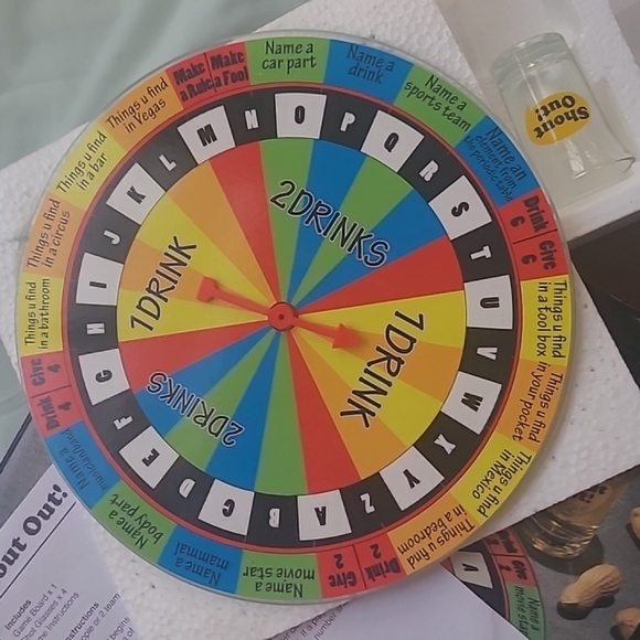 Adult "shot out" drinking glass board game NWT [1094] - Picture 5 of 5